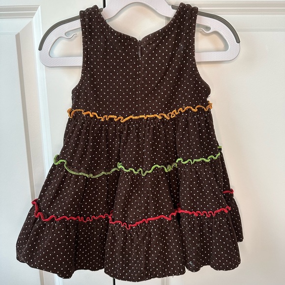 Bonnie Baby Girls Give Thanks Thanksgiving Dress (Size 18 Months) - Picture 2 of 4